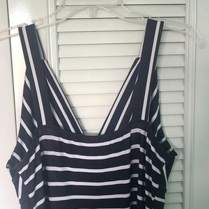 SPRING style. Vneck, tank style, striped maxi dress. Dress up or down!